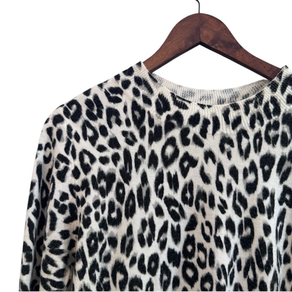 Kim Rogers Black and White Soft and Cozy Animal Print Sweater - Picture 2 of 6